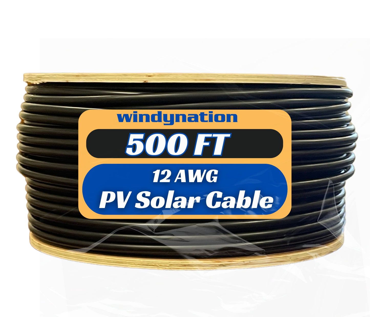 500 Foot Spool 12 Gauge 12 AWG Solar Panel Extension Cable Wire Black or Red Pure Copper