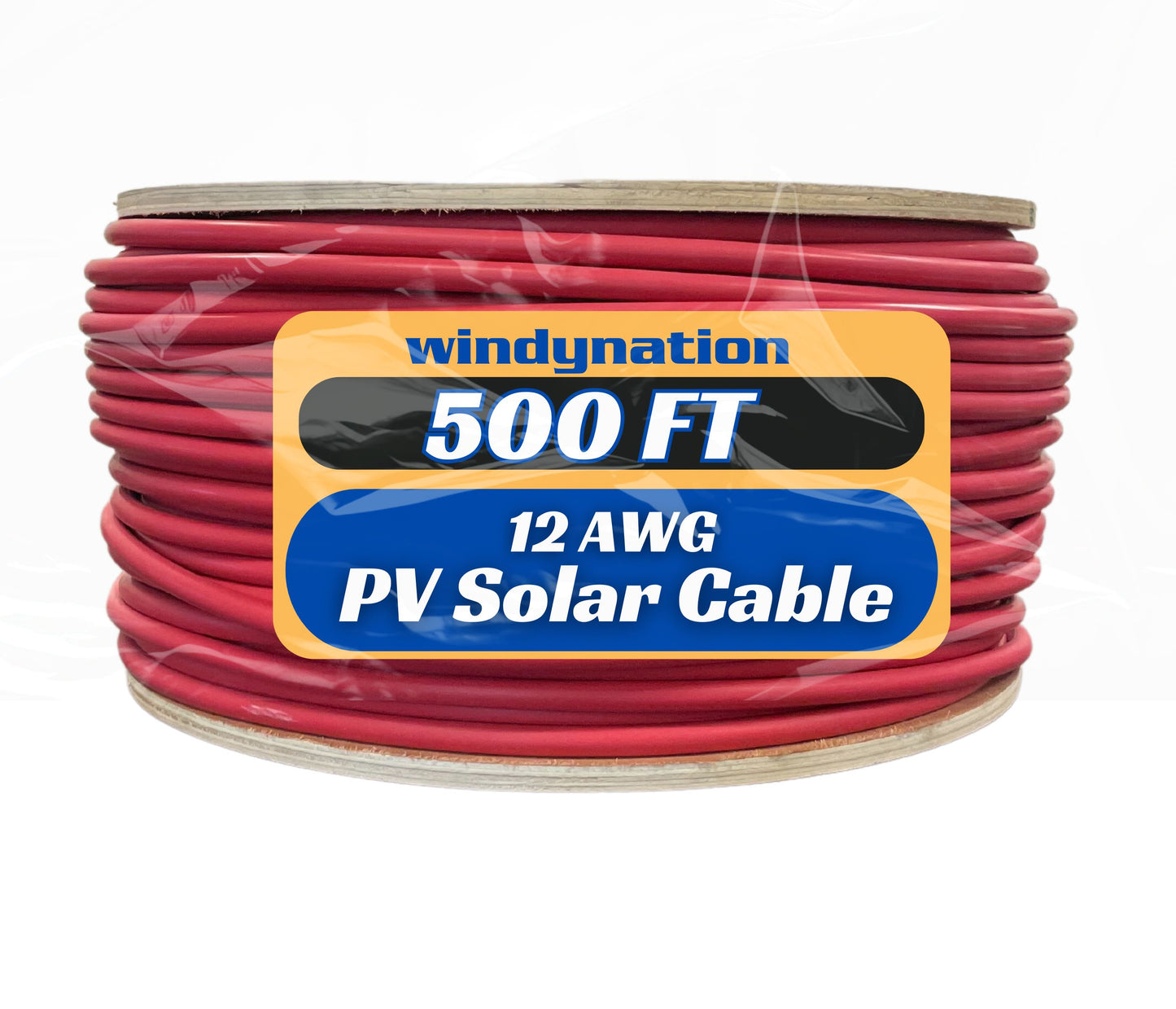 500 Foot Spool 12 Gauge 12 AWG Solar Panel Extension Cable Wire Black or Red Pure Copper