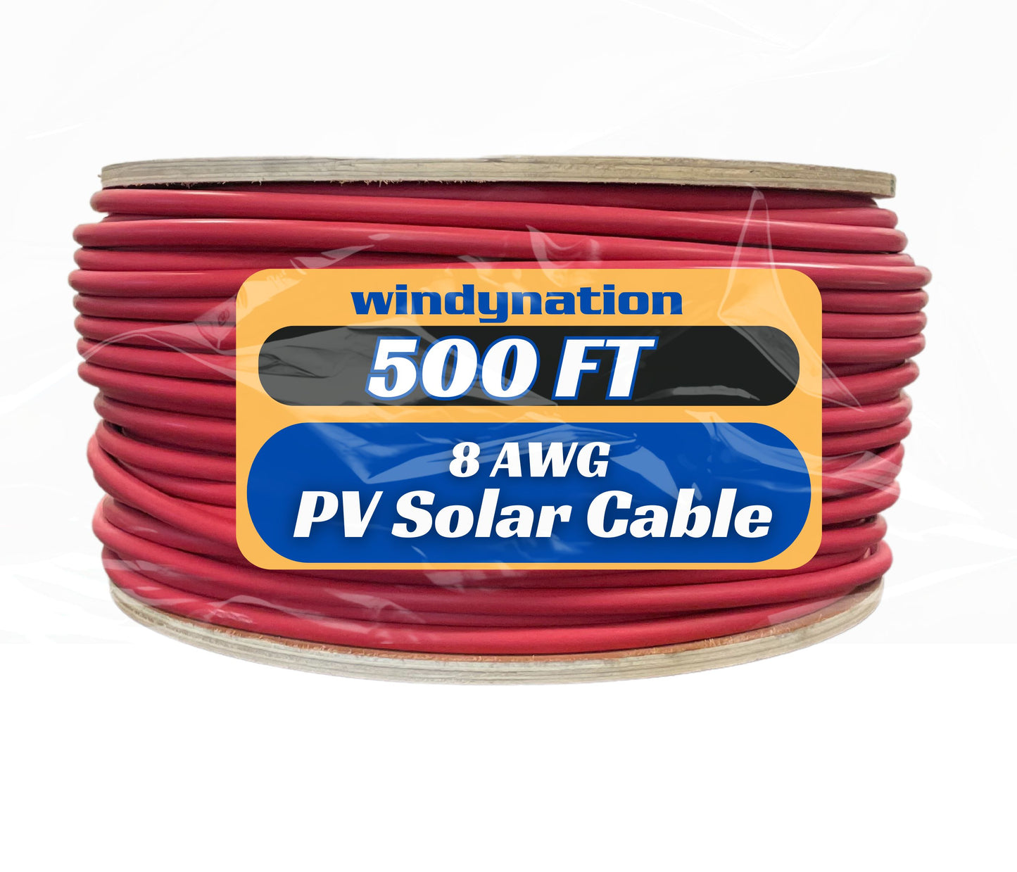 500 Foot Spool 8 Gauge 8 AWG Solar Panel Extension Cable Wire Black or Red Pure Copper