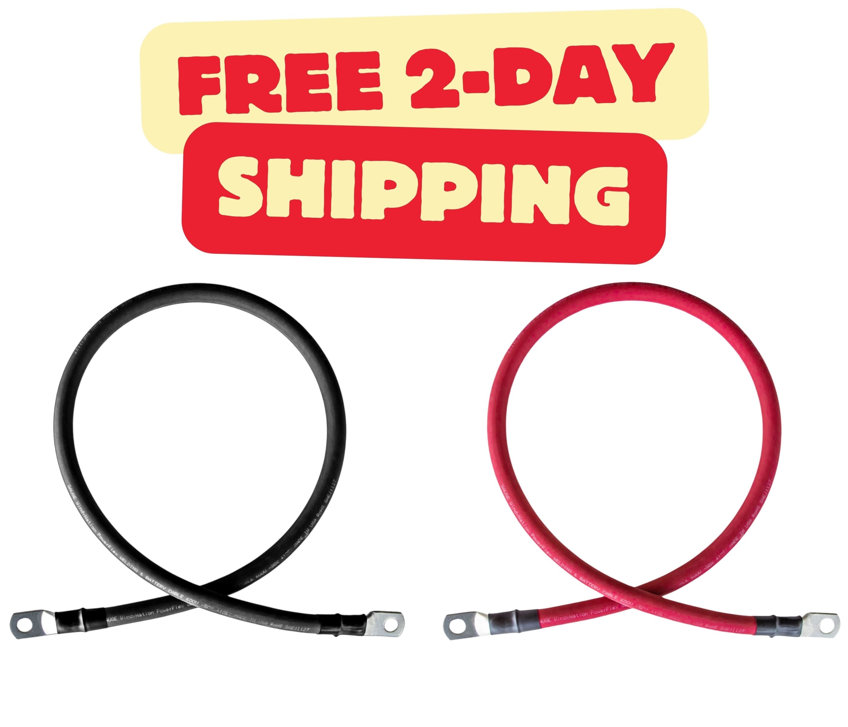 4/0 Gauge Battery Cables – Windy Nation Inc