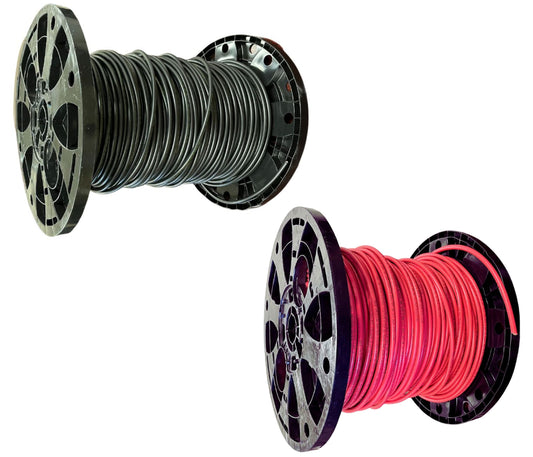 500 Foot Spool 12 Gauge 12 AWG Solar Panel Extension Cable Wire Black or Red Pure Copper